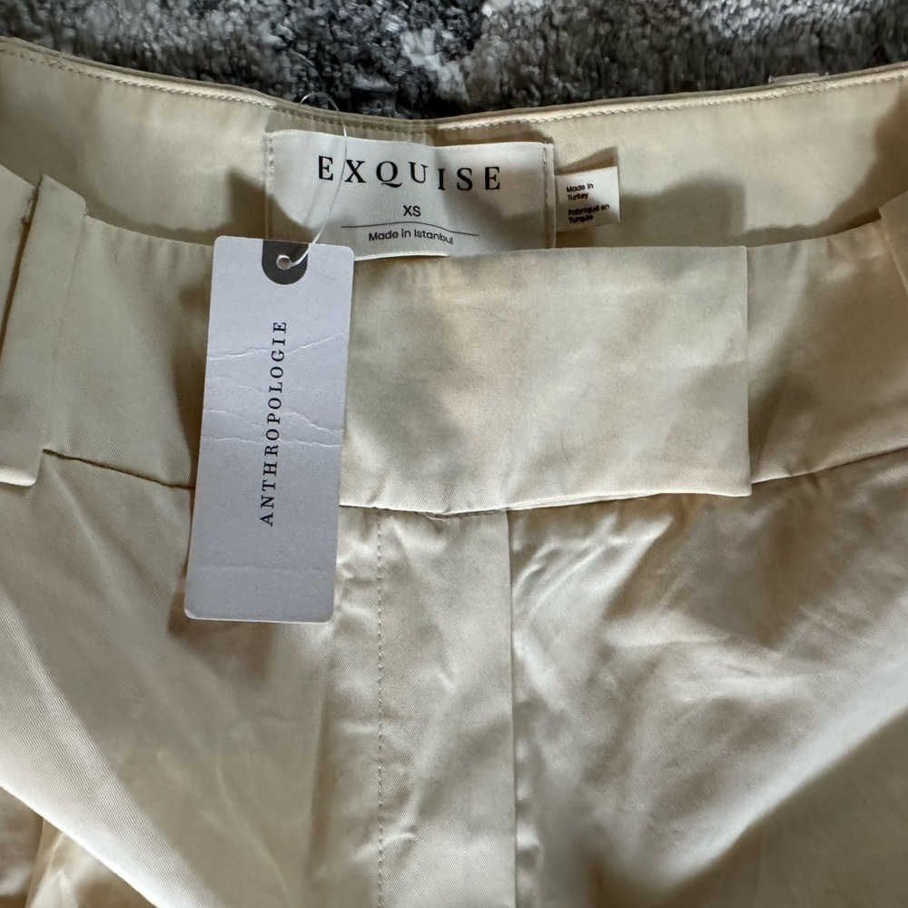 Anthropologie Exquise Cropped Pleated Trousers - Picture 7 of 10